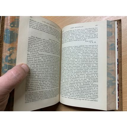 RARE* 1893 "THE LIFE & LETTERS OF LORD MACAULAY" BIOGRAPHY ANTIQUE BOOK (P4)