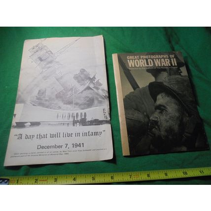 1964 Great Photos of WORLD WAR TWO + USS ARIZONA Opening Day Booklets!! $13.00 S