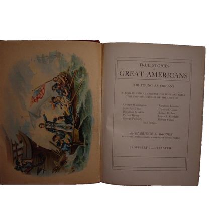 True Stories of Great American Men [Hardcover] Brooks Elbridge S and others