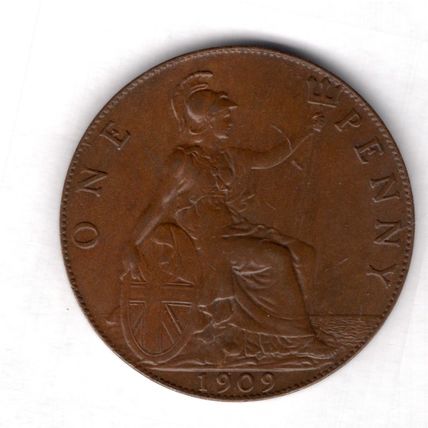 Great Britain. Edward VII. Penny 1909. GVF. dy19827