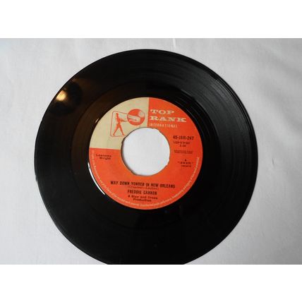 7" 1959.FREDDIE CANNON.WAY DOWN YONDER IN NEW ORLEANS.TOP RANK JAR 247.VERYGOOD+
