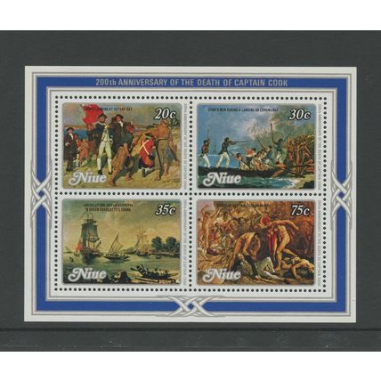 Niue 254a, 1979 Capt. Cook Death, S/S, MNH (NIU423)