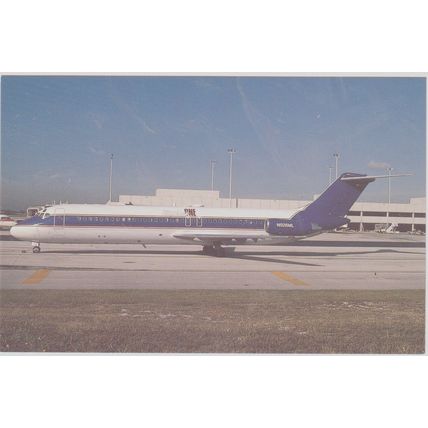 Express One McDonnell Douglas DC9 31 Civil Aircraft Postcard (QA294)