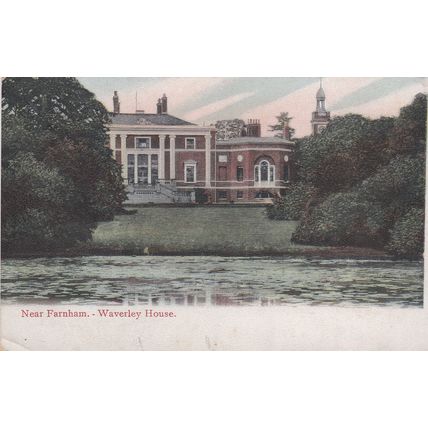ED 292 WAVERLEY HOUSE, NEAR FARNHAM. PRINTED POSTCARD