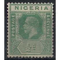 Nigeria 1921 SG15 1/2d Green Mounted Mint .. ..