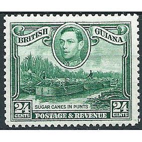 British Guiana 1938 SG312a 24c Blue-Green Mounted Mint .. ..