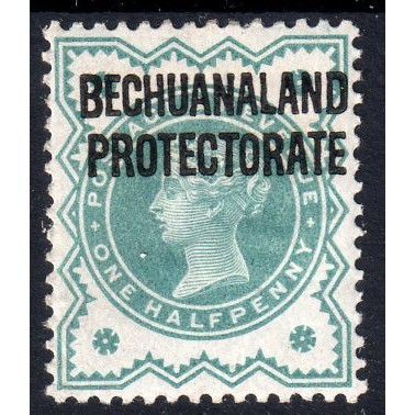 1897 BECHUANALAND Sg60 1/2d BLUE-GREEN MOUNTED MINT (BT48)