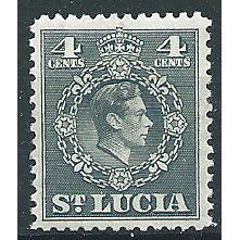 St Lucia 1949 SG149 4c Grey Mounted Mint ....