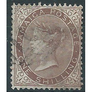 Jamaica 1873 SG13 1/- Dull Brown Fine Used .. ..