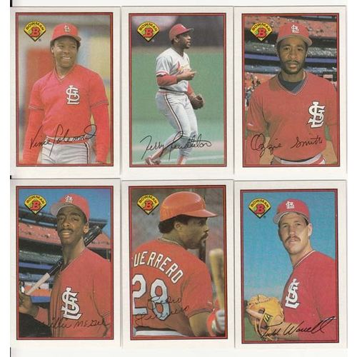 1989 Bowman St. Louis Cardinals team set 18 cards- Ozzie Smith, Guerrero