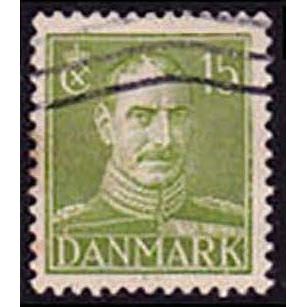 Denmark 1942 King Christian X 15 Øre Used Stamp