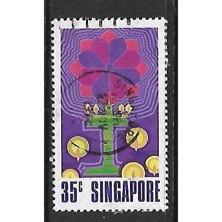 SINGAPORE 1972 NATIONAL DAY 35c ALTAR AND CANDLES SG 179 FINE USED#