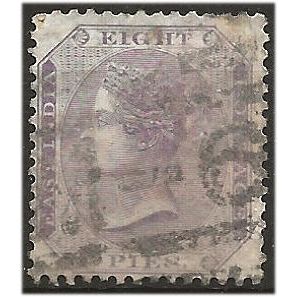 India 1865 SG56 8p Purple Good/Fine Used ... ..
