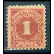 Used R196 1c Series of 1914 Barely Clears WA1777