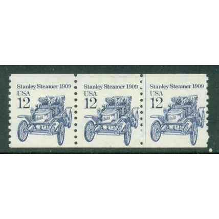 2132v 12c Stanley Steamer Fine MNH Dry Gum PNC 1/3 Incomplete # W0377