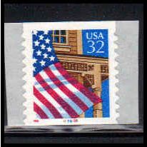 2915A 32c U.S. Flag Over Porch Very Fine MNH CNS 87888 11x10 PA1304