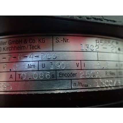 AMK DVSA11-7-6-4-D00 SERVO MOTOR, .93kW,1500/3500rpm,250A,P 0.93,92107595,TD