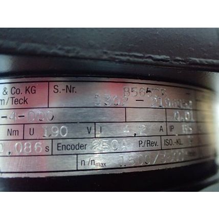 AMK DVSA11-7-6-4-D00 SERVO MOTOR, .93kW,1500/3500rpm,250A,P 0.93,92107595,TD