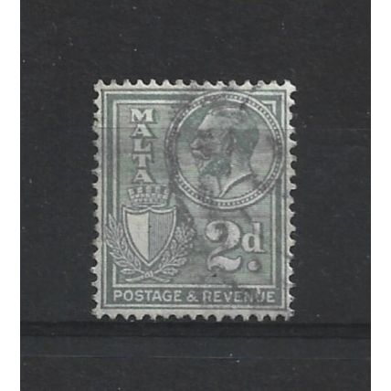 Malta.SG197 2d Greenish Grey.Fine Used.Apr25a