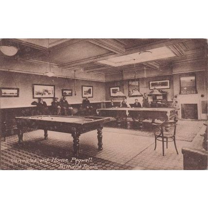 Convalescent Home Pegwell Kent Billiard Room Old Postcard
