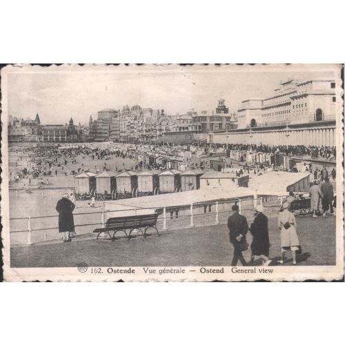 Belgium Postcard 1947 - Ostend - General View