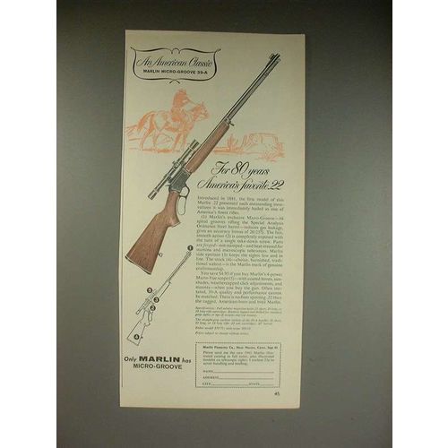 1961 Marlin Micro-Groove 39-A rifle Gun Ad