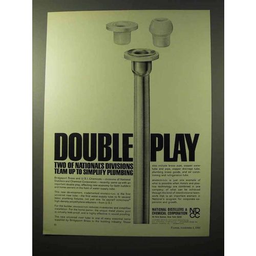 1964 National Distillers & Chemical Corporation Ad - Double Play