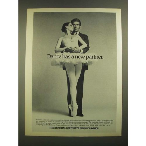 1988 The National Corporate Fund for Dance Ad - Dance Has a New Partner