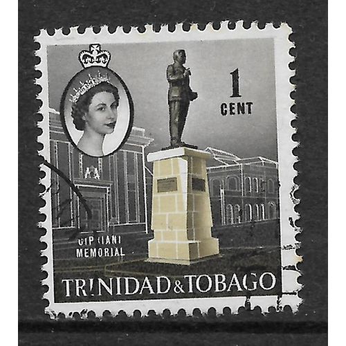 TRINIDAD AND TOBAGO 1960 SG 284 1c CIPRIANI MEMORIAL FINE USED#5