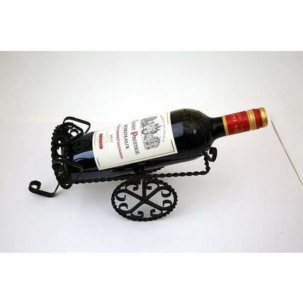 Vintage Wrought Iron Rack Holder for Bottle of Wine