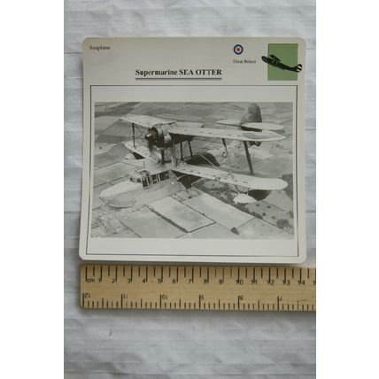 Supermarine Sea Otter - GB - Seaplane - Collectors Club Card