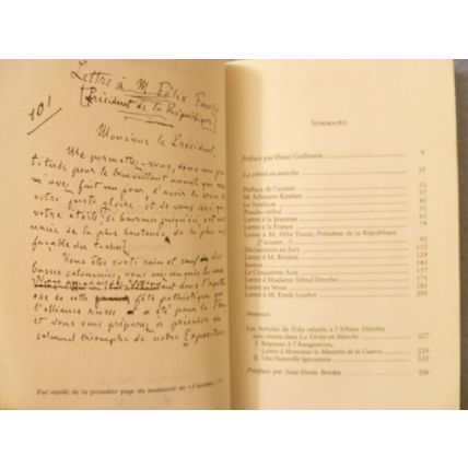 RARE J'ACCUSE & LA VERITE EN MARCHE de/by EMILE ZOLA EN FRANCAIS FRENCH VERSION