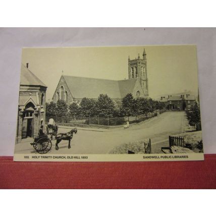 OLD HILL, CRADLEY HEATH, STAFFORDSHIRE unused repro postcard Sandwell library =