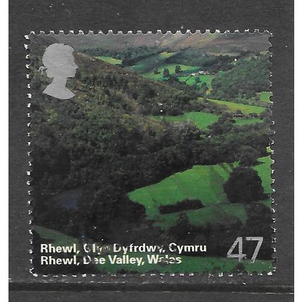 GB RHEWL DEE VALLEY WALES USED 47p