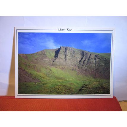 MAM TOR, DERBYSHIRE unused postcard by dated 1997 #