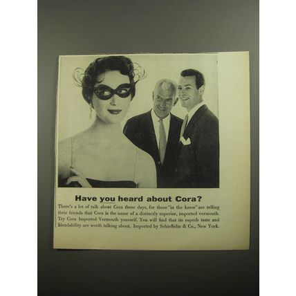1956 Cora Vermouth Advertisement - Have you heard about Cora?