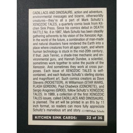 Kitchen Sink Press 20th Anniversary trading cards #s 21-23, 1988