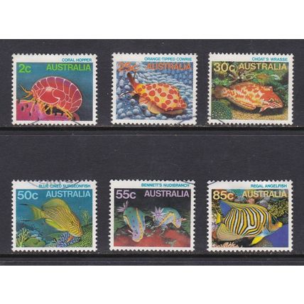 Australia: 1984 Marine Life Set 6 FU Stamps. Ref: S0627
