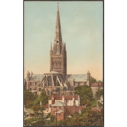 Norwich Cathedral, Norfolk, c.1905-10 - Great Northern Railway Postcard