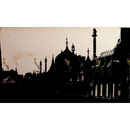 Royal Pavilion, East Side, Brighton, Sussex, RP W543GPostcard