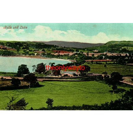 Bala And Lake, Wales, Valentines Postcard