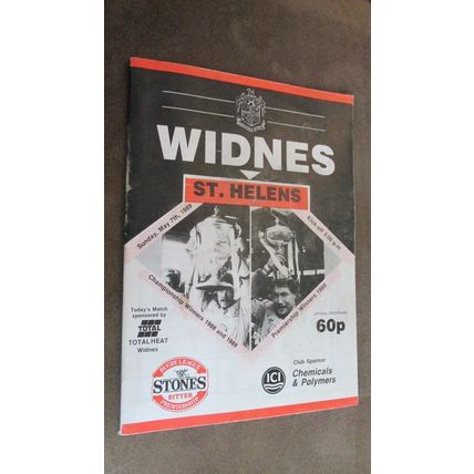 1989 Rugby Football League Programme - Widnes v St Helens - May