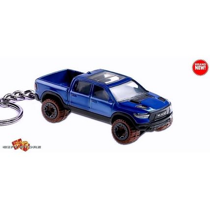 RARE KEYCHAIN BLUE DODGE RAM 1500 LIFTED TRUCK CUSTOM Ltd Ed. GREAT GIFT