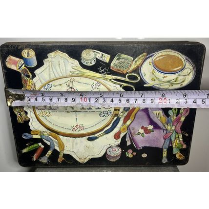 Sewing Metal Box Genuine Dodo 1983 London England EMPTY Collectible Tin Decor