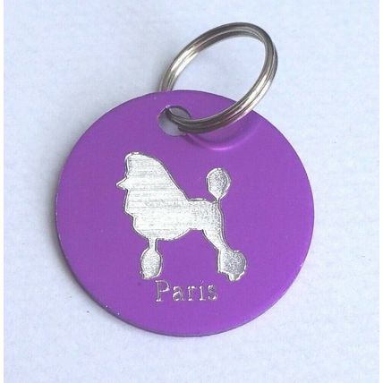 PERSONALISED DOG ID TAGS ANY BREED ENGRAVED BOTH SIDES 4 SIZES many options