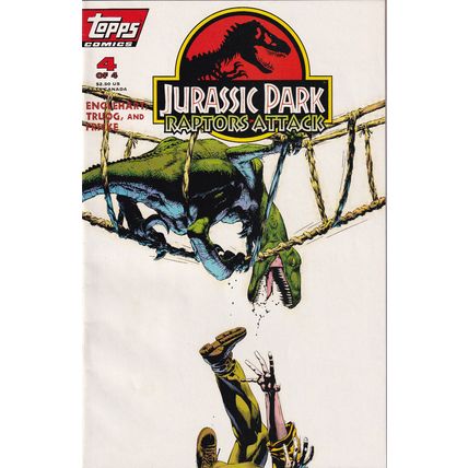 JURASSIC PARK RAPTORS ATTACK # 4, Topps Comics ['94] .. MINT, UNREAD