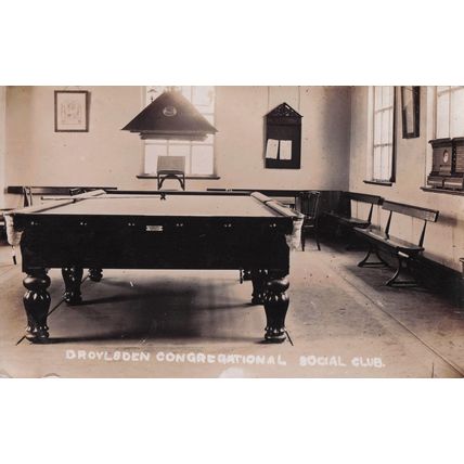 Billiards Table Droylsden Manchester Lancs Congregational Social Club Old RPC Po