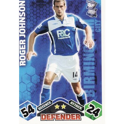 Match Attax 2009/2010 Roger Johnson Birmingham City
