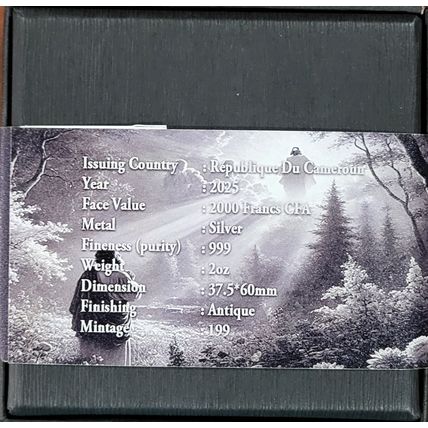 2 Oz Silver Collectible St. Mathias 12 Apostles Cameroon 2025 RARE #46/199