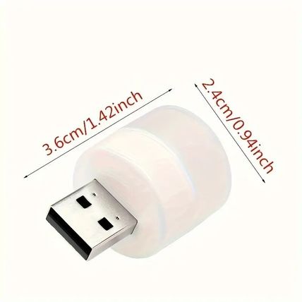 10pcs USB Mini Portable LED Night Light Small Round Lamp Perfect For Motorhomes